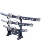 Jogo Com 3 Mini Espadas Decorativas Brancas - Camarim móveis