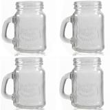 Jogo com 4 Copos Dose Little Mug Vidro Caneca 110ml Urban