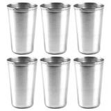 Jogo com 6 copos Inox - 240ml - Gp Inox