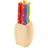 Jogo com 6 Facas para Churrasco com Suporte de Madeira - Bon Gourmet