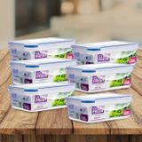 Jogo com 6 potes herméticos click fresh (6x500ml)