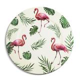 Jogo com 6 Sousplat Decorativo Flamingos Luxo 33 cm - 17AF2135 - Santa cecilia