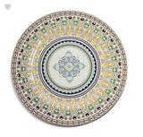 Jogo com 6 Sousplat Decorativo Floral Beleza Brasileira Luxo 33 cm - 17AF2133 - Santa cecilia