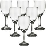 Jogo com 6 Taças para Água e Vinho 300ml Vidro Nadir Windsor