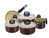 Jogo Conjunto de Panelas 5 Peças Premium Panelux - Marrom