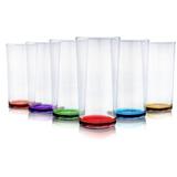 Jogo copo de vidro transparente new luxor 300ml com 6 copos - casa linda - mcd