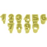 Jogo Cortadores de Pasta Americana e Biscuit Blue Star Números 2cm com 10 Peças