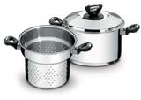 Jogo Cozi Pasta Inox 20cm Solar Baquelite Tramontina 65720410