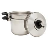 Jogo cozi-pasta solar baquelite em aço inox tramontina