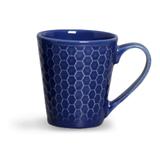 Jogo de 12 Canecas Colmeia Azul Navy - Porto brasil