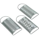 Jogo de 3 Pc Ralador De Aço Inox P/Queijo 12,5X6Cm - Bon gourmet