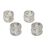 Jogo de 4 Pc Anéis De Ferro P/Guardanapo 5X3,5Cm - Wolff