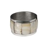 Jogo de 6 aneis para guardanapo em aluminio - 20557 - L hermitage