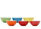 Jogo de 6 Bowls Colorido Porcelana Mary 13x8cm com 450ml Bon Gourmet - Bongourmet