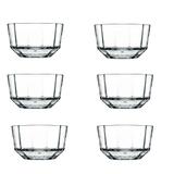 Jogo De 6 Bowls Prisma Em Vidro 350Ml A6,5Cm Transparente - 46390 - Pasabahce