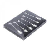Jogo de 6 Colheres para Café de Zamac Silver Plated Butterfly L3950 Lyor Prata