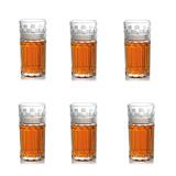 Jogo De 6 Copos Altos Clássica Em Cristal Ecologico 350Ml A15Cm Transparente - 24099 - L hermitage