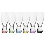 Jogo de 6 copos para cerveja Vega em cristal ecológico 350ml colorida - 56976 - Bohemia