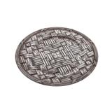 Jogo de 6 Pc Sousplat De Plástico Wood Marrom 36Cm - Bon gourmet