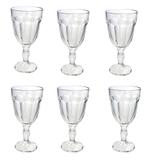Jogo De 6 Tacas Dover Em Vidro 320Ml A17Cm Transparente - 24182 - Dynasty