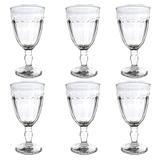 Jogo de 6 tacas Dover em vidro 320ml A17cm transparente - Dynasty
