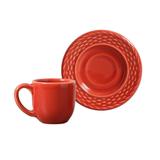 Jogo de 6 Xícaras de Café com Pires Bali Vermelho - Porto brasil