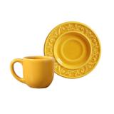 Jogo de 6 Xícaras de Café com Pires Porto Mostarda - Porto brasil