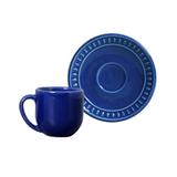 Jogo de 6 Xícaras de Café com Pires Sevilha Azul Navy - Porto brasil