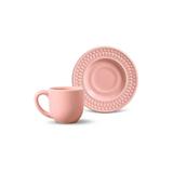 Jogo de 6 Xícaras de Café Roma Rosa - Porto brasil