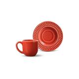 Jogo de 6 Xícaras de Café Roma Vermelho - Porto brasil