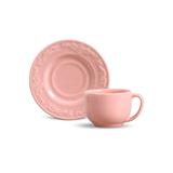 Jogo de 6 Xícaras de Chá Acanthus Rosa - Porto brasil