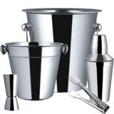 Jogo de bar em inox com 5 peças - 23301 - Dynasty