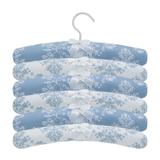 Jogo de Cabides 6pçs Provençal Branco com Azul - Laura baby