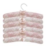 Jogo de Cabides 6pçs Provençal Palha com Rosê - Laura baby