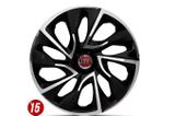 Jogo De Calota Aro 15 Black Fiat Novo Palio Idea Uno - Elitte