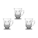 Jogo de caneca Capuccino 147ml com 6 Peças em Vidro - Cmz