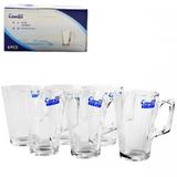 Jogo de canecas 6 peças para capuccino ,cha ,cafe em vidro 200 ml - Classware