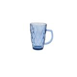 Jogo de canecas em vidro Lyor Diamond 280ml azul