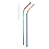 Jogo De Canudo Tramontina 64600150 3 Peças Com Escova Aço Inox