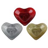 Jogo De Centros De Mesa 3 Pecas Coracoes Love Em Vidro L15Xp15Xa4,5Cm - 24797 - L hermitage