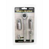 Jogo de Chave de Vela Com Catraca 5 Peças Leetools (E)
