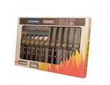 - jogo de churrasco inox 12 peças polywood tramontina - 21199/903