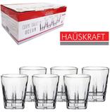 Jogo de copo de vidro baixo ocean hauskraft com 6 unidades 330ml