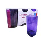 Jogo De Copo De Vidro Bali Lilas Luva Com 6 Pecas 350Ml - Safi