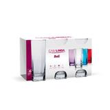 Jogo de copos bali 6 peças 320ml transparente - Casa linda