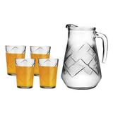 Jogo de copos com Jarra 5pc Maracatu