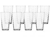 Jogo de Copos de Vidro 350ml 8 Peças Nadir - Orla