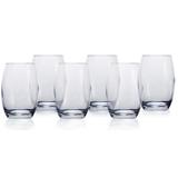 Jogo de Copos de Vidro 470ml com 06 Copos Bojudos Transparente - Carisma