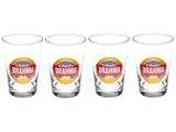 Jogo de Copos de Vidro para Cerveja - Transparente 350ml 4 Peças Ambev Brahma