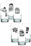 Jogo de Copos Long Drink Funny Cartoons 300ml c/ 6 unidades - Hmartin